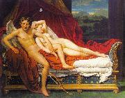 Jacques-Louis  David Cupid and Psyche1 oil painting reproduction
